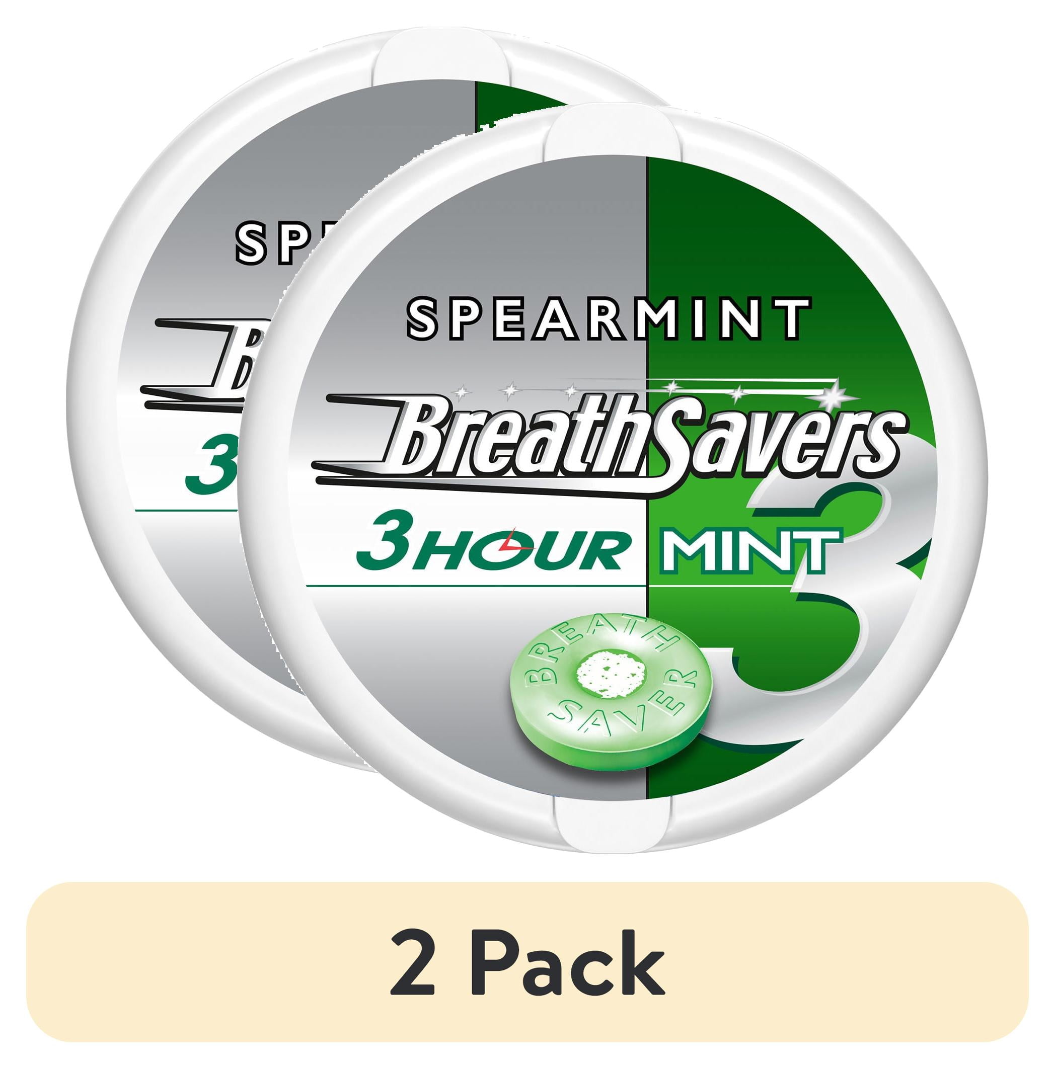 (2 pack) Breath Savers Spearmint Flavored Sugar Free Breath Mints, Tin ...