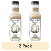 (2 pack) Briannas Home Style, Asiago Caesar Dressing, 12 fl oz (355 ml)