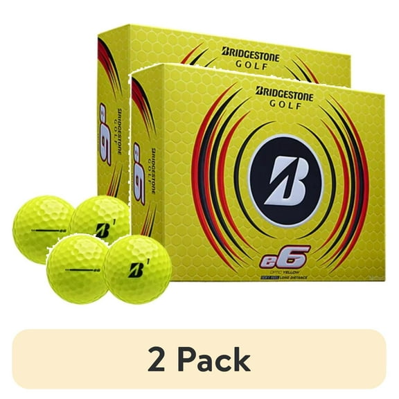 (2 pack) Bridgestone E6 2023dz Yellow