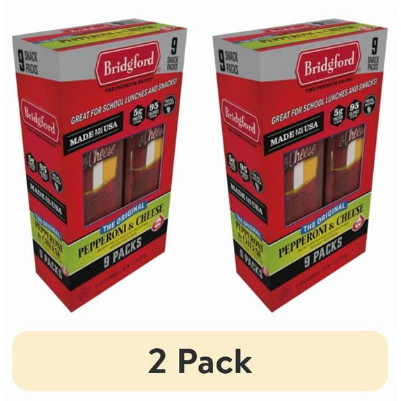 (2 pack) Bridgford Pepperoni & Cheese 9 Pack