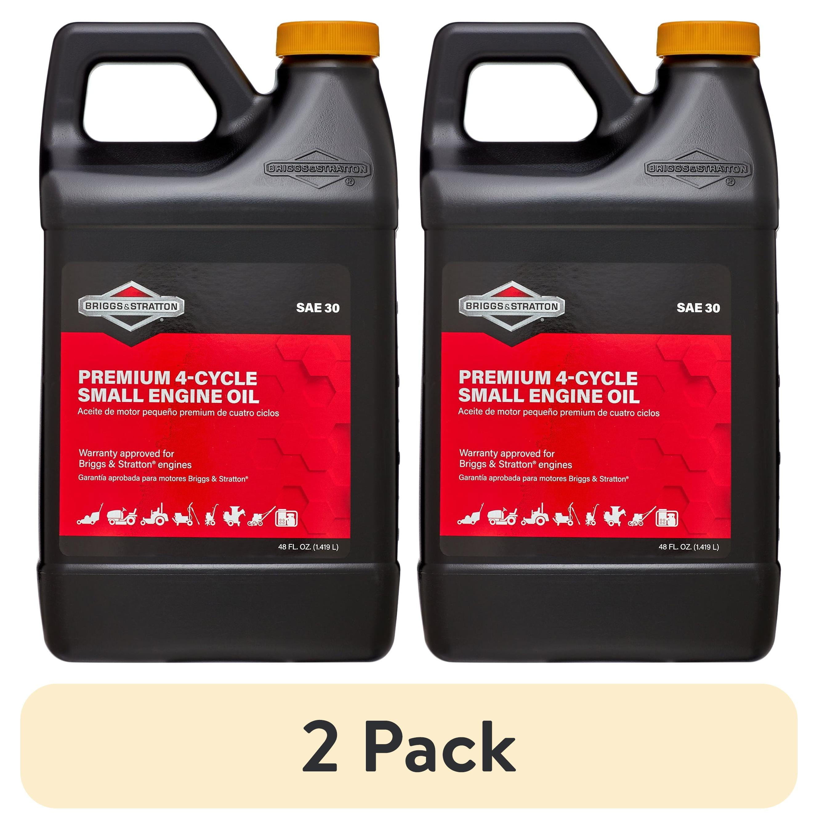 (2 pack) Briggs & Stratton 4-Cycle 48 oz Oil SAE-30 for Small Engines