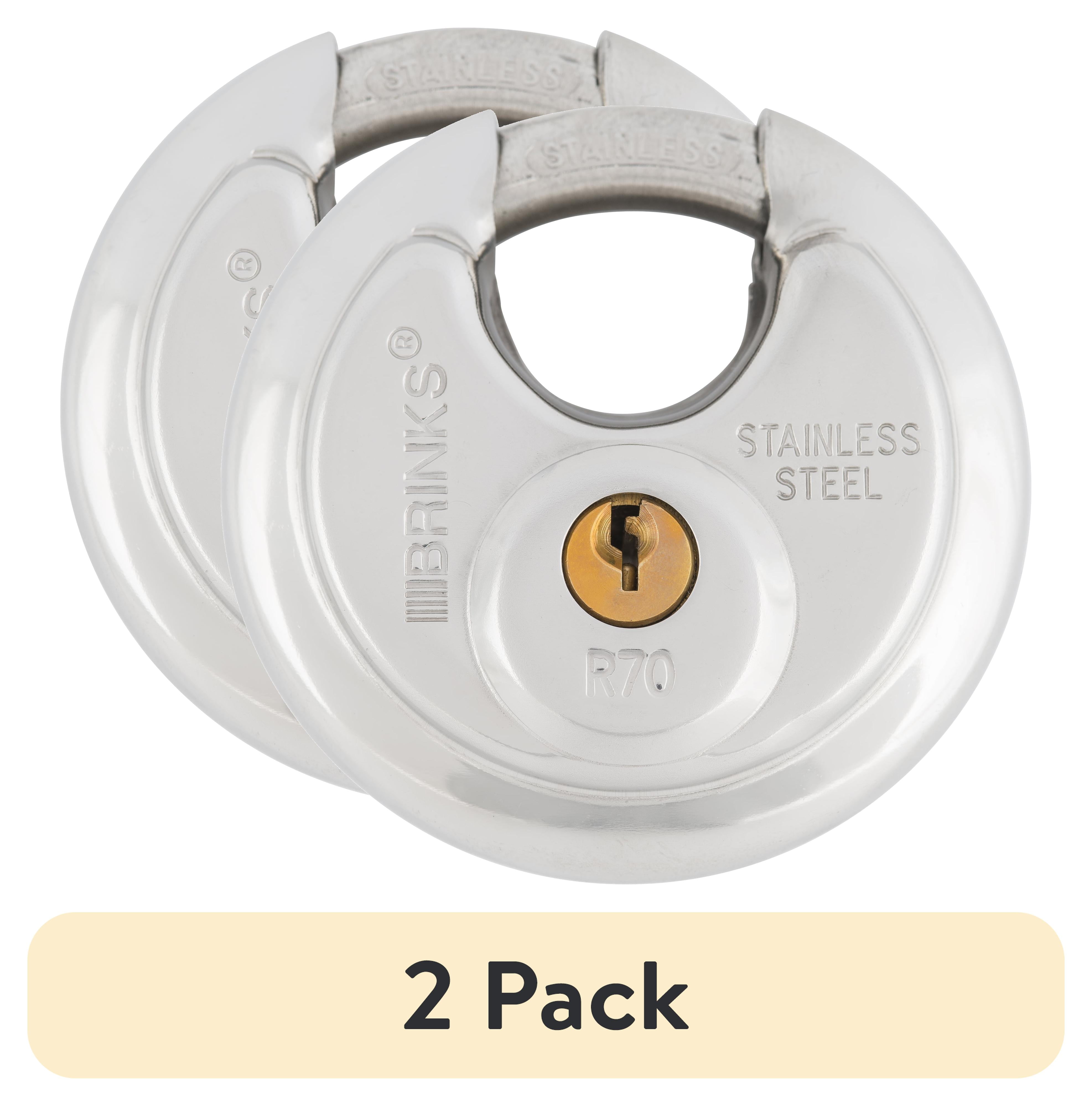 70mm Chrome Plated Stainless Steel Discus Padlock Set
