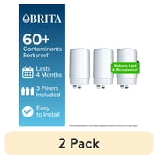 2 pack 2 pack Brita Elite White Replacement Water Filter, Compatible with Brita Faucet Water Filter Systems 3 Pack, Reduces Lead