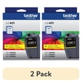 thumbnail image 1 of (2 pack) Brother Genuine LC401YS Standard Yield Printer Ink Cartridge, Yellow, 1 of 7