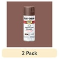 thumbnail image 1 of (2 pack) Brown, Rust-Oleum Stops Rust Protective Enamel Flat Spray Paint-214085, 12 oz, 1 of 13