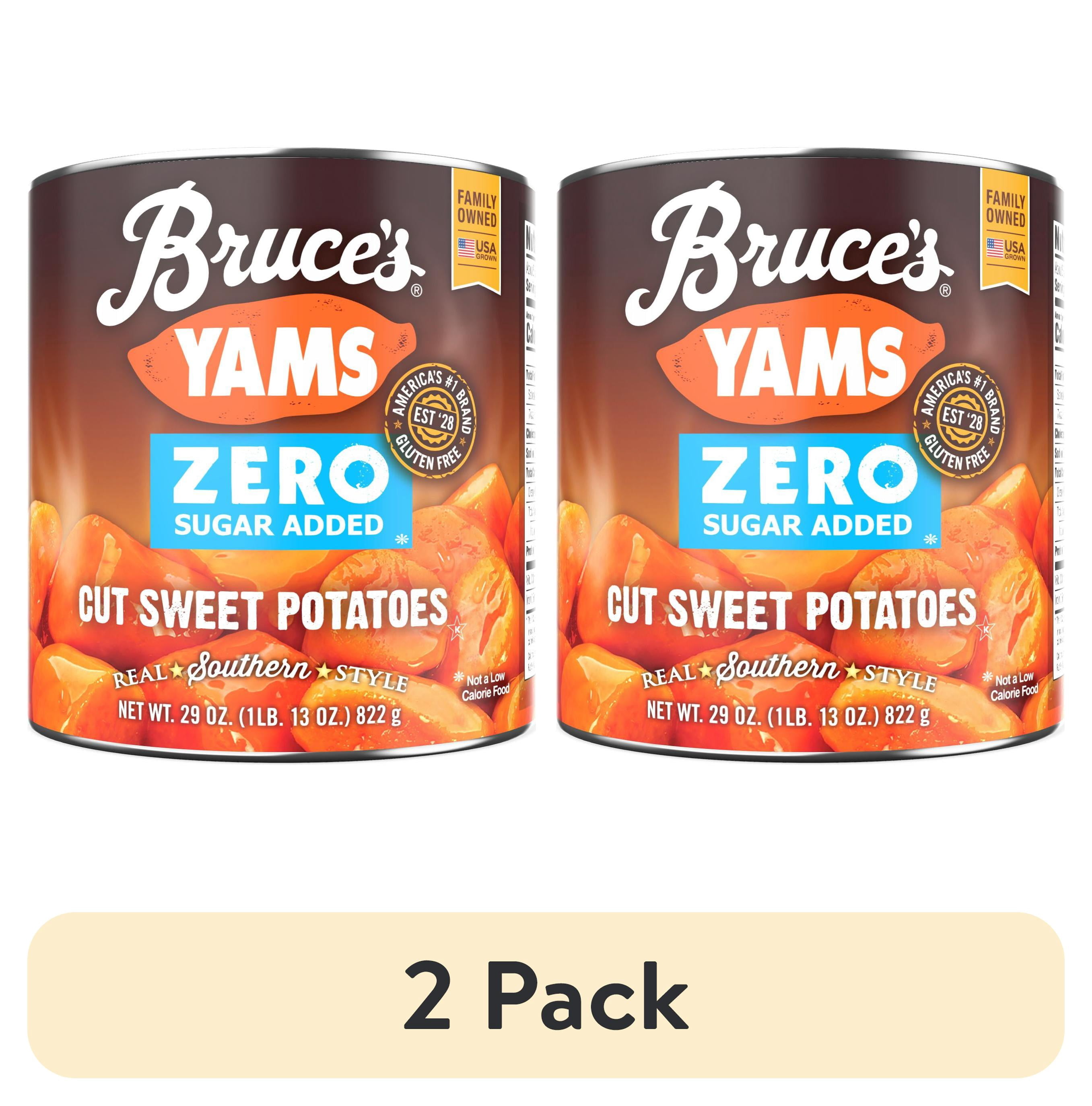 (2 pack) Bruce's Yams Cut Sweet Potatoes with Splenda,29 oz., Can
