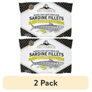 (2 pack) Brunswick Sardines in Mustard & Dill Sauce, Boneless Butterflied Herring Fillets, Wild Caught, Gluten Free, 17g Protein per Serving, Shelf Stable Can, 3.75 oz