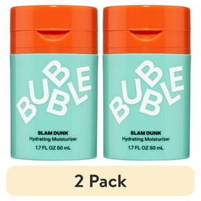 (2 pack) Bubble Skincare Slam Dunk Hydrating Face Moisturizer, for Normal to Dry Skin, 1.7 fl oz/ 50mL