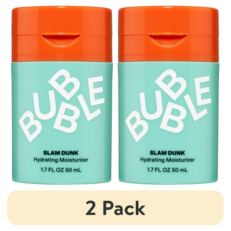 2 pack) Bubble Skincare Slam Dunk Hydrating Face Moisturizer, for