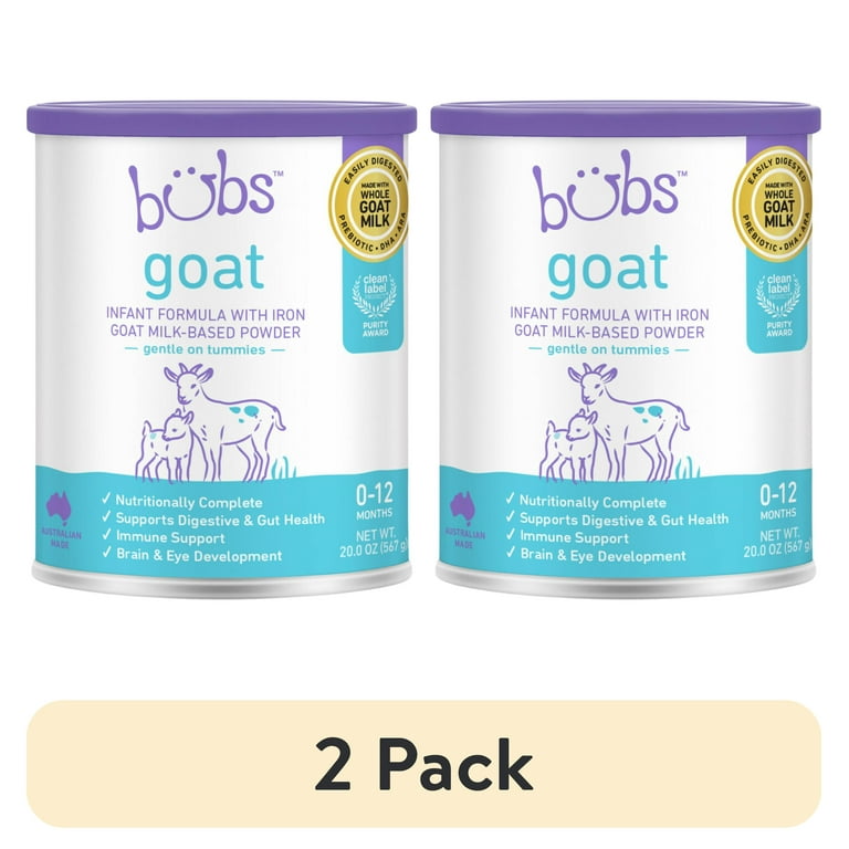 bubs 1 Easy-digest Goat Milk 2缶セット☆☆☆ 2 pack) Bubs Goat Milk Powder Baby Formula with Iron for 0