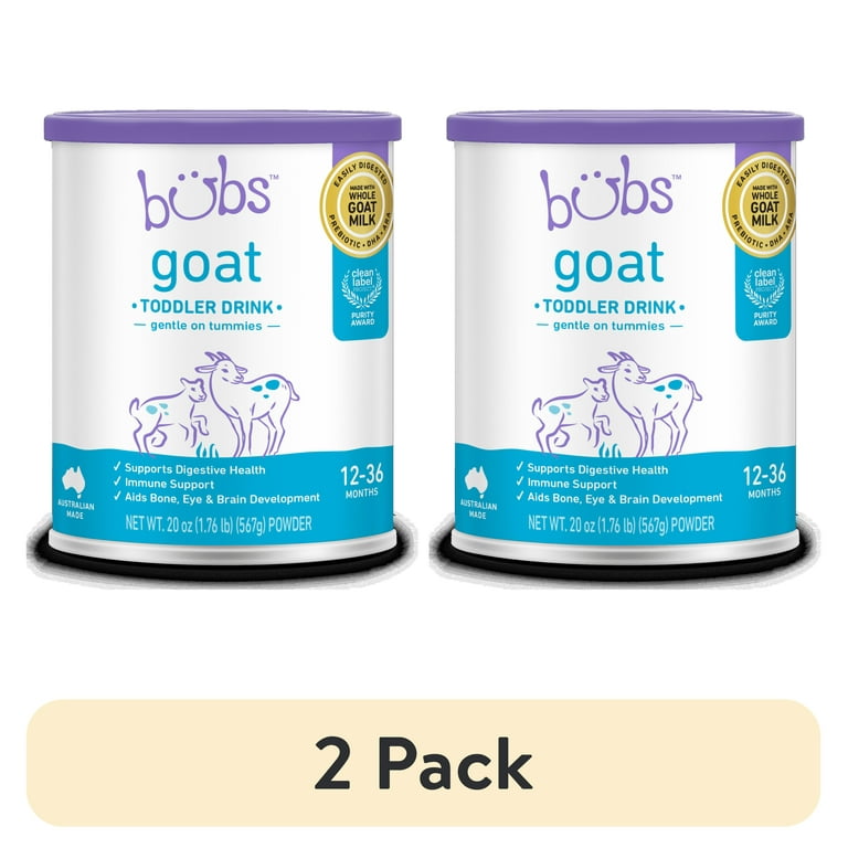 2 pack) Bubs Goat Milk Toddler Nutritional Drink (12-36