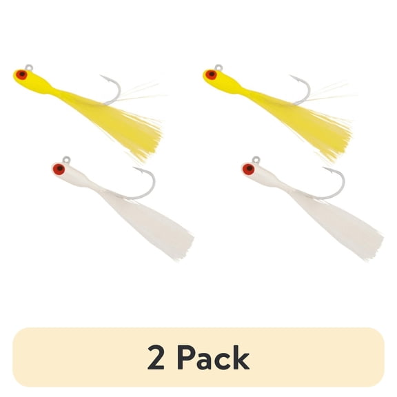 (2 pack) Buccaneer Redfish Tandem Rig – Yellow and White – 1/4 oz