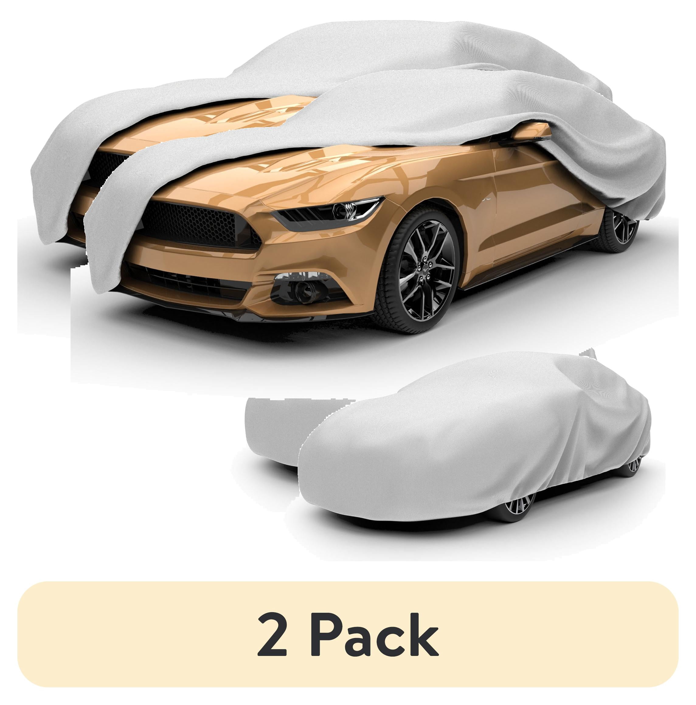 (2 pack) Budge Ultra Car Cover, Breathable, UV & Water-Resistant Car Protection, Size 5 for Full Size Vehicles