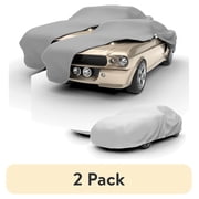 2 pack Budge Ultra Car Cover, Breathable, UV & Water-Resistant Car Protection, Size 4 for Full Size Vehicles