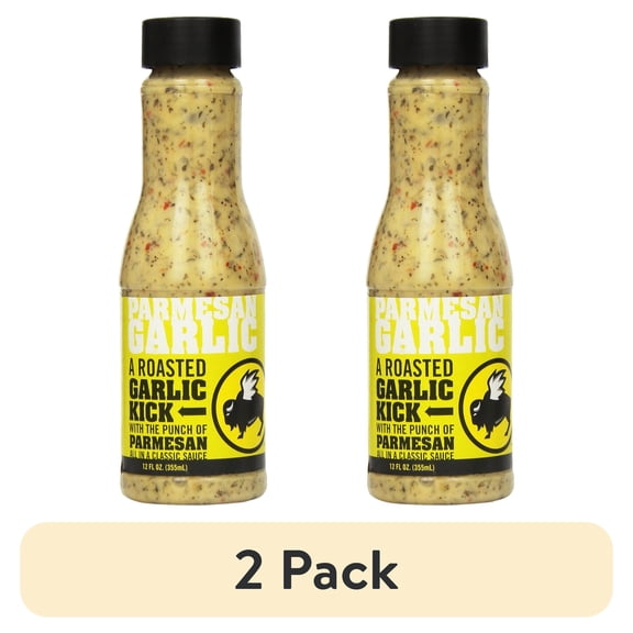 (2 pack) Buffalo Wild Wings Barbecue RE32Sauces Spices Seasonings and Rubs For Meat Ribs Rib Chicken Pork Steak Wings Turkey Barbecue Smoker CrockPot Oven Parmesan Garlic 3 Pack