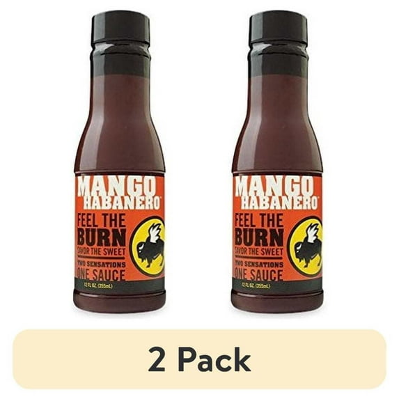 (2 pack) Buffalo Wild Wings Barbecue Sauces | Mango Habanero, 2 Pack