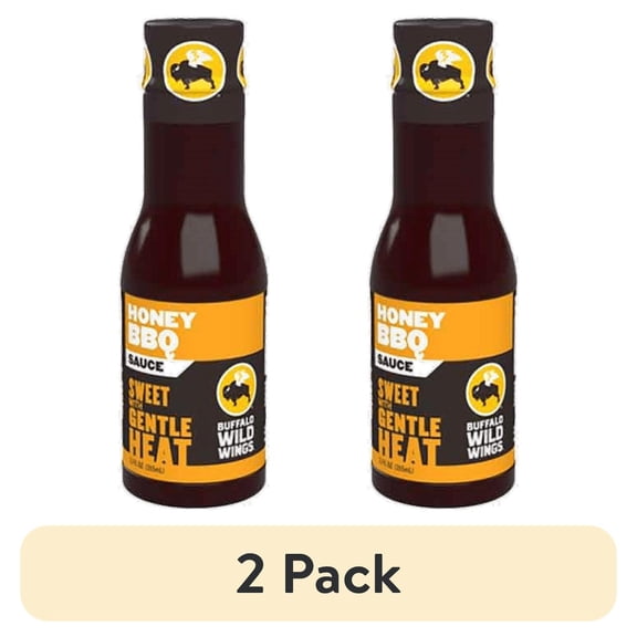 (2 pack) Buffalo Wild Wings Honey BBQ Sauce, 3-Pack 12 fl. oz. Bottles