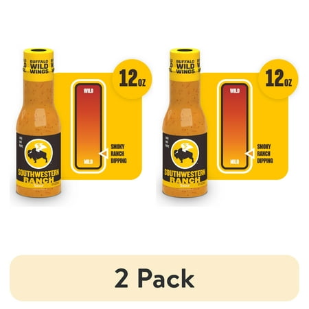 (2 pack) Buffalo Wild Wings Southwestern Ranch Sauce, 12 fl. oz.