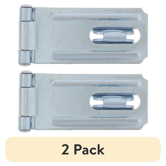 (2 pack) Bulldog Hardware 2-1/2 in. Staple Safety Hasp, Zinc Plated