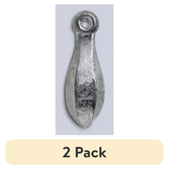 (2 pack) Bullet Weights® BLI2-24 Lead Bank Sinker Sizes 2 oz Fishing Weights