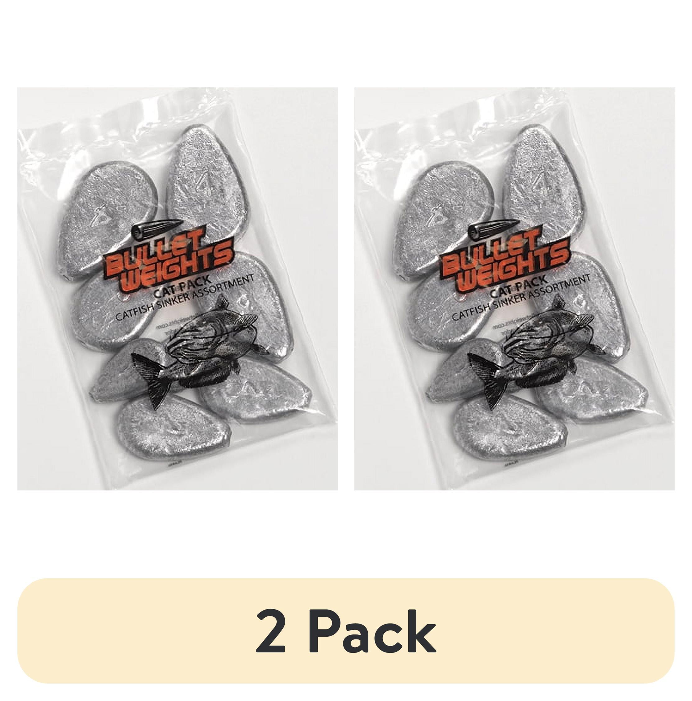 Bullet Weights® CPNR Lead Cat Pack-No Roll Sinkers, 4 Sizes