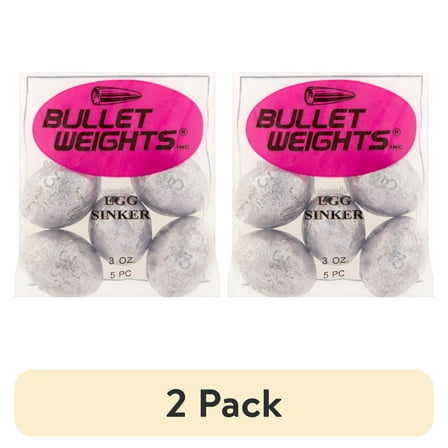 (2 pack) Bullet Weights® EGI3-24 Lead Egg Sinker Size 3 oz Fishing Weights