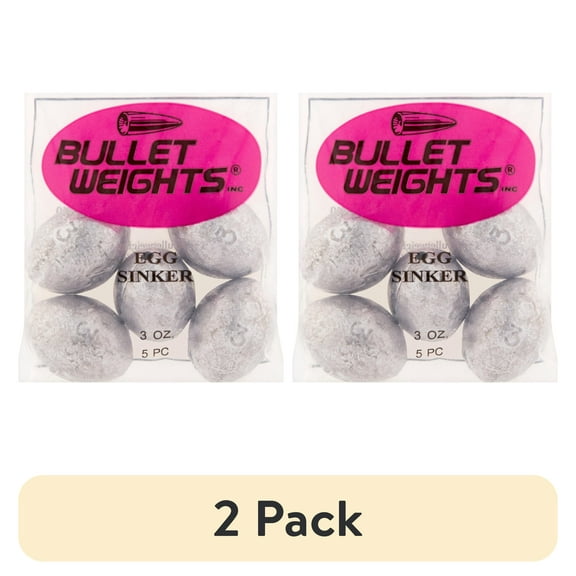 (2 pack) Bullet Weights® EGI3-24 Lead Egg Sinker Size 3 oz Fishing Weights