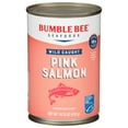 thumbnail image 1 of (2 pack) Bumble Bee Pink Salmon, Wild Caught, Gluten Free, 18g Protein per Serving, Ready to Eat, Shelf Stable Can, 14.75oz, 1 of 8