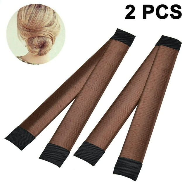 2pack Bun Maker French Twist Hair Donut Fold Wrap Snap Disk Hair