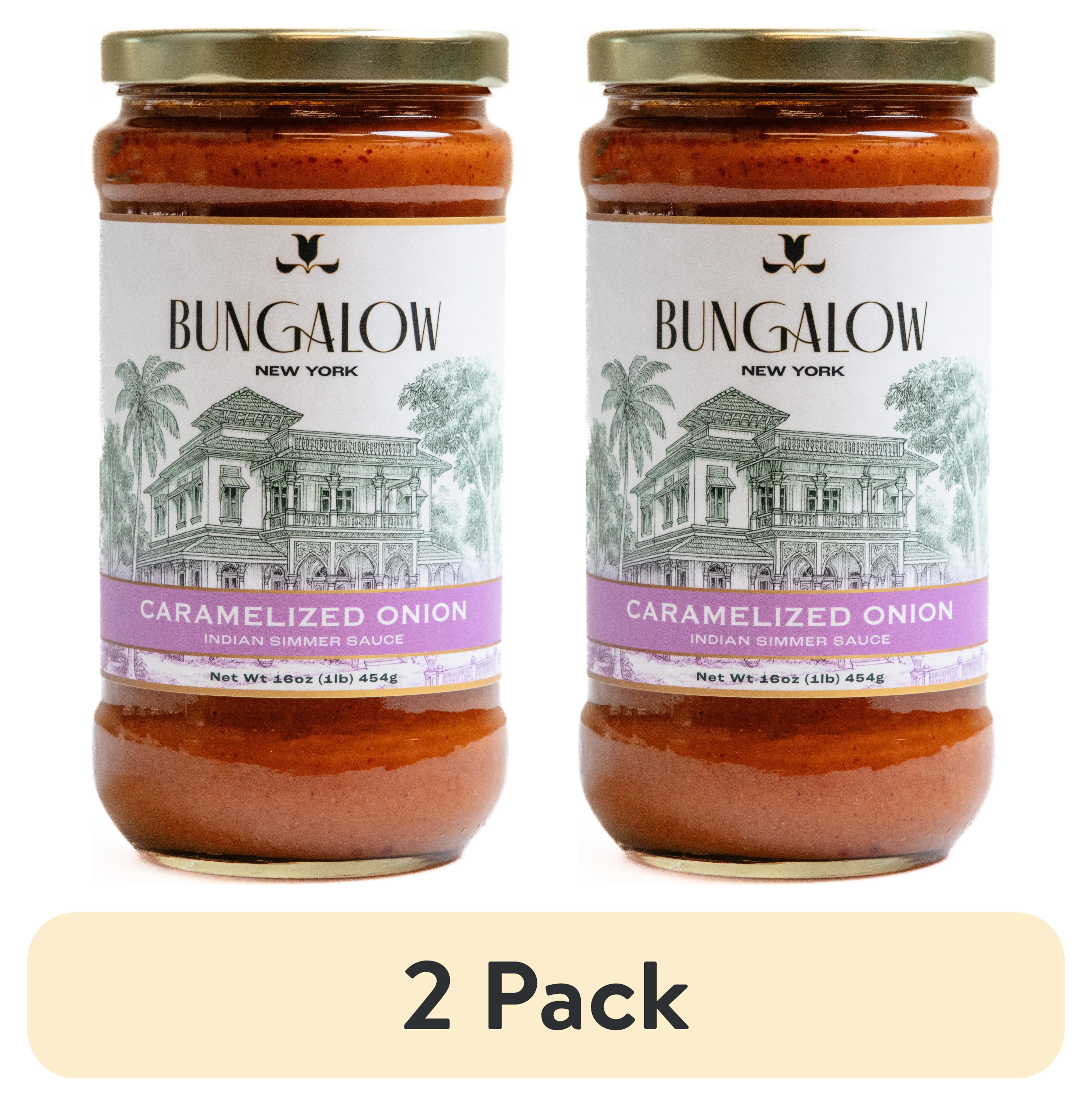 (2 pack) Bungalow Foods Caramelized Onion Indian Simmering Sauce, 16oz