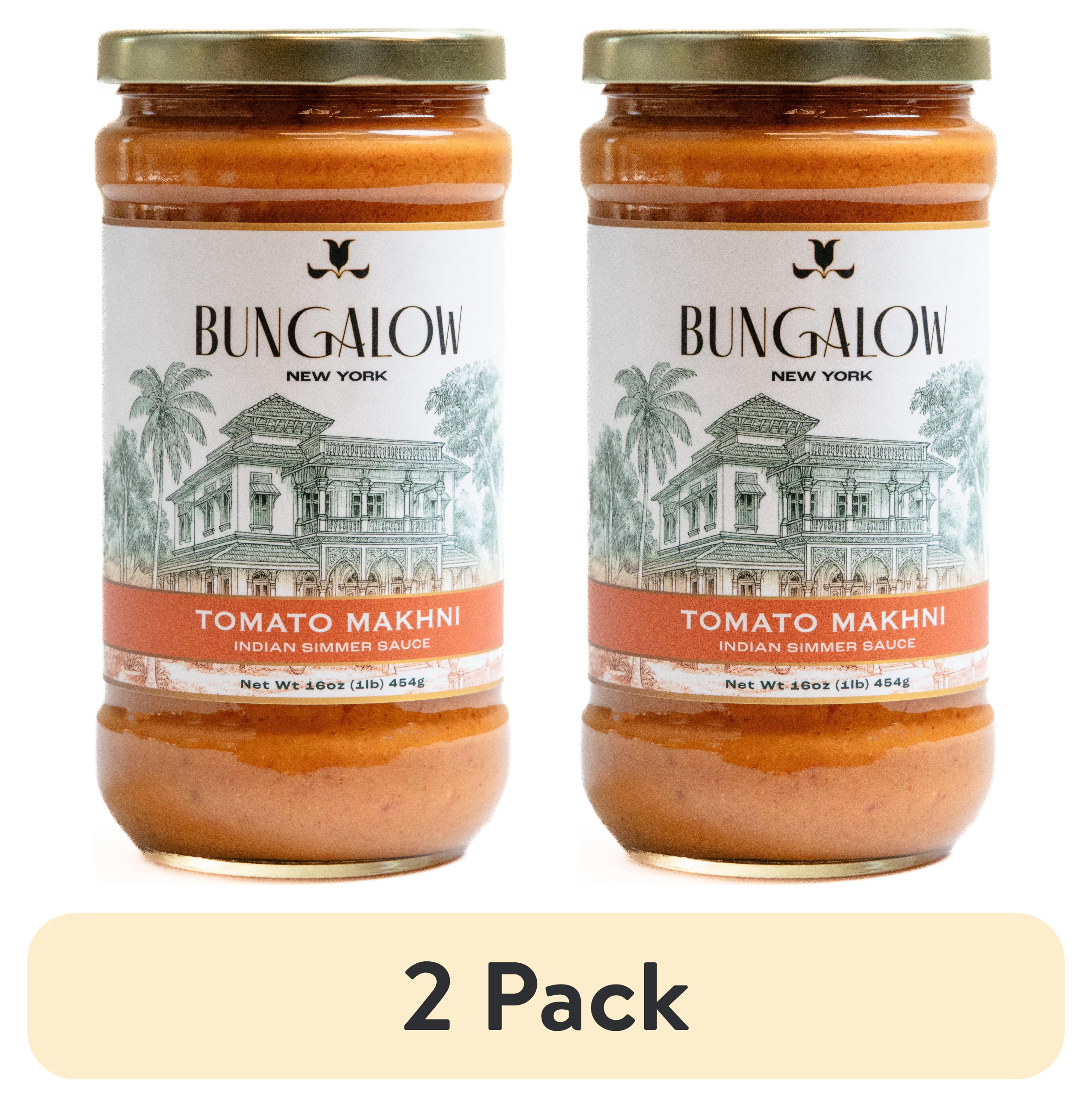 (2 pack) Bungalow Foods Tomato Makhni Indian Simmering Sauce, 16oz