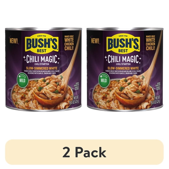(2 pack) Bush CHIL MAGIC WHITE 15.5 oz, Pack of 1