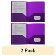 thumbnail image 1 of (2 pack) Business Source, BSN20879, 2-pocket Poly Portfolio, 1 Each, Purple, 1 of 3
