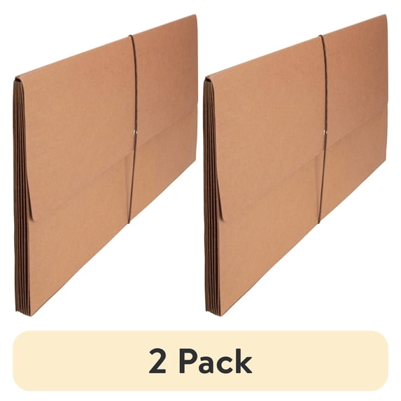 (2 pack) Business Source, BSN26576, File Wallet, 1 Each, Brown
