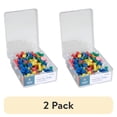 thumbnail image 1 of (2 pack) Business Source, BSN81001, 1/2" Head Push Pins, 100 / Box, Assorted, 1 of 7