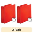 thumbnail image 1 of (2 pack) Business Source Basic Round Ring Binders 3" Binder Capacity - Letter - 8 1/2" x 11" Sheet Size - Round Ring Fastener(s) - Vinyl - Red - 1.68 lb - 1 Each, 1 of 8