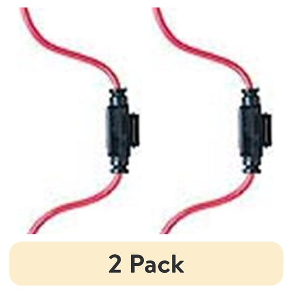 (2 pack) Bussmann BP-HHM-RP-WM In Line ATM Fuse Holder with Cover, 1 Pack (Red)