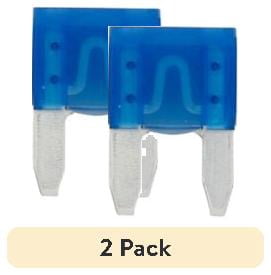 (2 pack) Bussmann Series 5 Count ATM / Mini, 15 Amp, Automotive Fuse Pack, BP/ATM-15-RP (Blue)