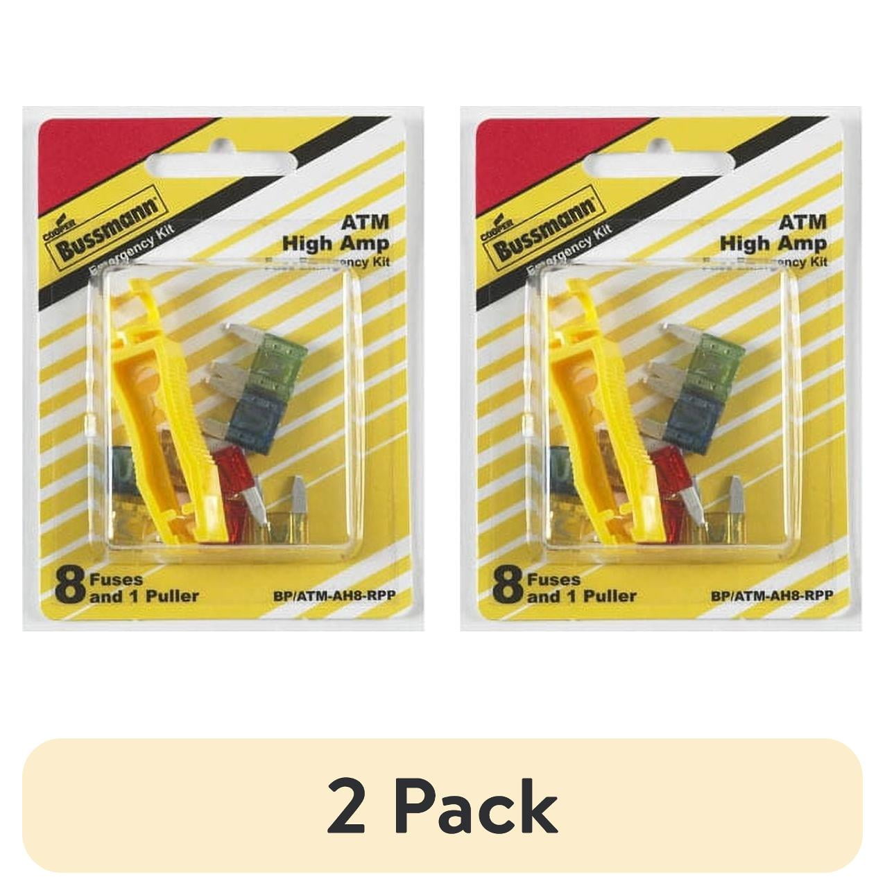 (2 pack) Bussmann Series 8 Piece ATM/Mini Emergency Fuse Assortment Kit, BP/ATM-AH8RPPWM (multicolor)