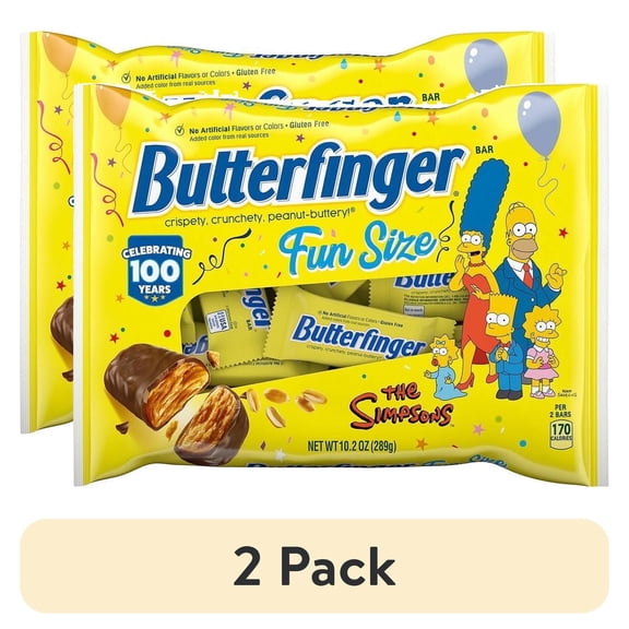 (2 pack) Butterfinger Fun Size Candy Bars Chocolatey Peanut-Buttery10.2 oz