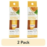 (2 pack) By Nature from New Zealand Vitamin C & Collagen Lip Balm, Rejuvenate & Smooth Lips, 1 Each