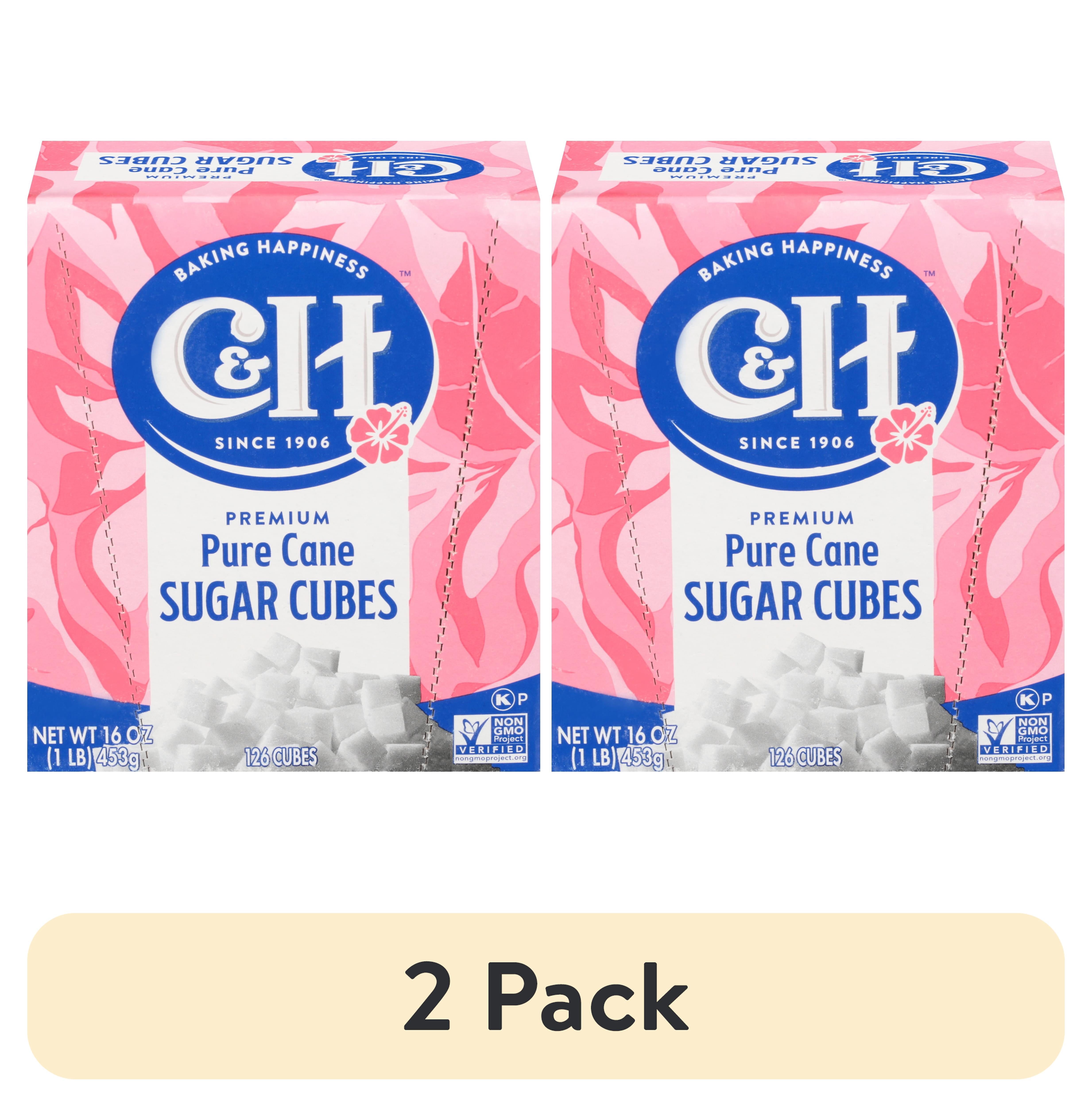 2 pack) C&H Pure Cane Sugar Cubes, 126 ct - Walmart.com