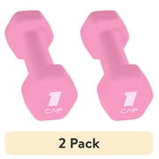 (2 pack) (2 pack) CAP, 1lb Neoprene Dumbbell, Pink, Single