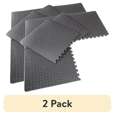 (2 pack) CAP High Density Interlocking Puzzle Mat Set - 22.3" x 22.3" 6 Pieces