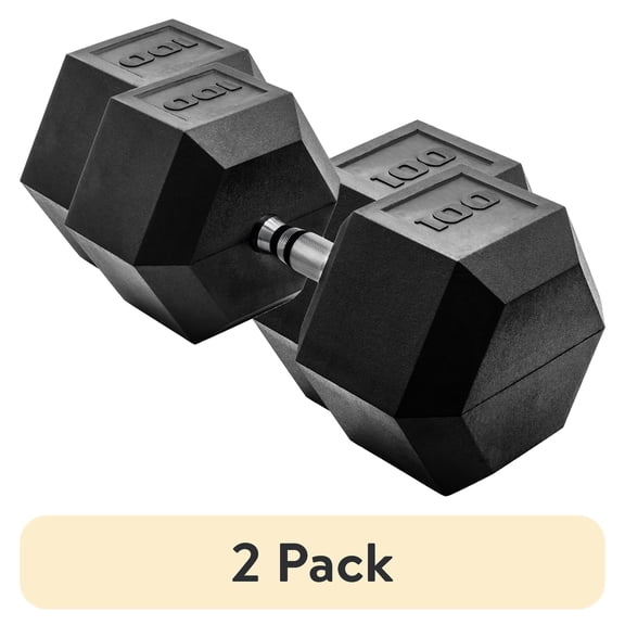 CAP Barbell Coated Hex Dumbbell, Single 3-120 lbs