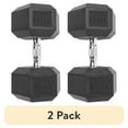 thumbnail image 1 of (2 pack) CAP Barbell, 100lb Coated Hex Dumbbell, Single, 1 of 8