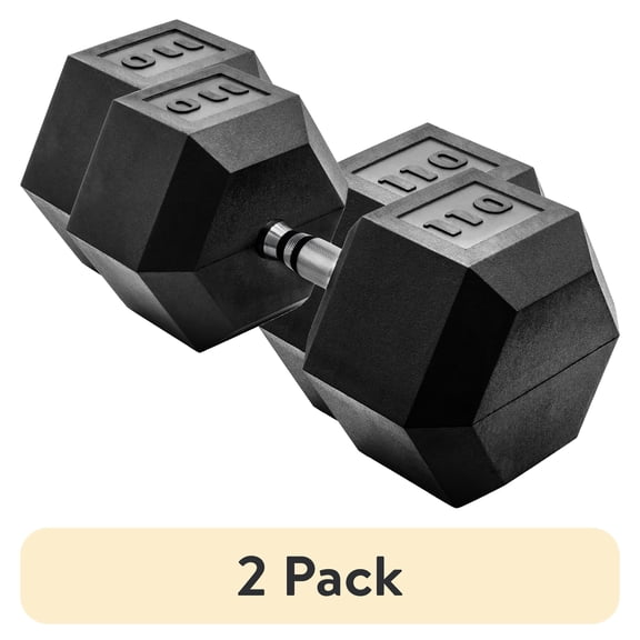 CAP Barbell Coated Hex Dumbbell, Single 3-120 lbs