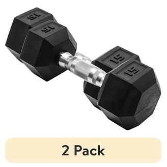 BalanceFrom エブリデイエッセンシャル 25LB BalanceFrom Rubber Encased Hex Dumbbell, 25LBs, Single - Walmart.com