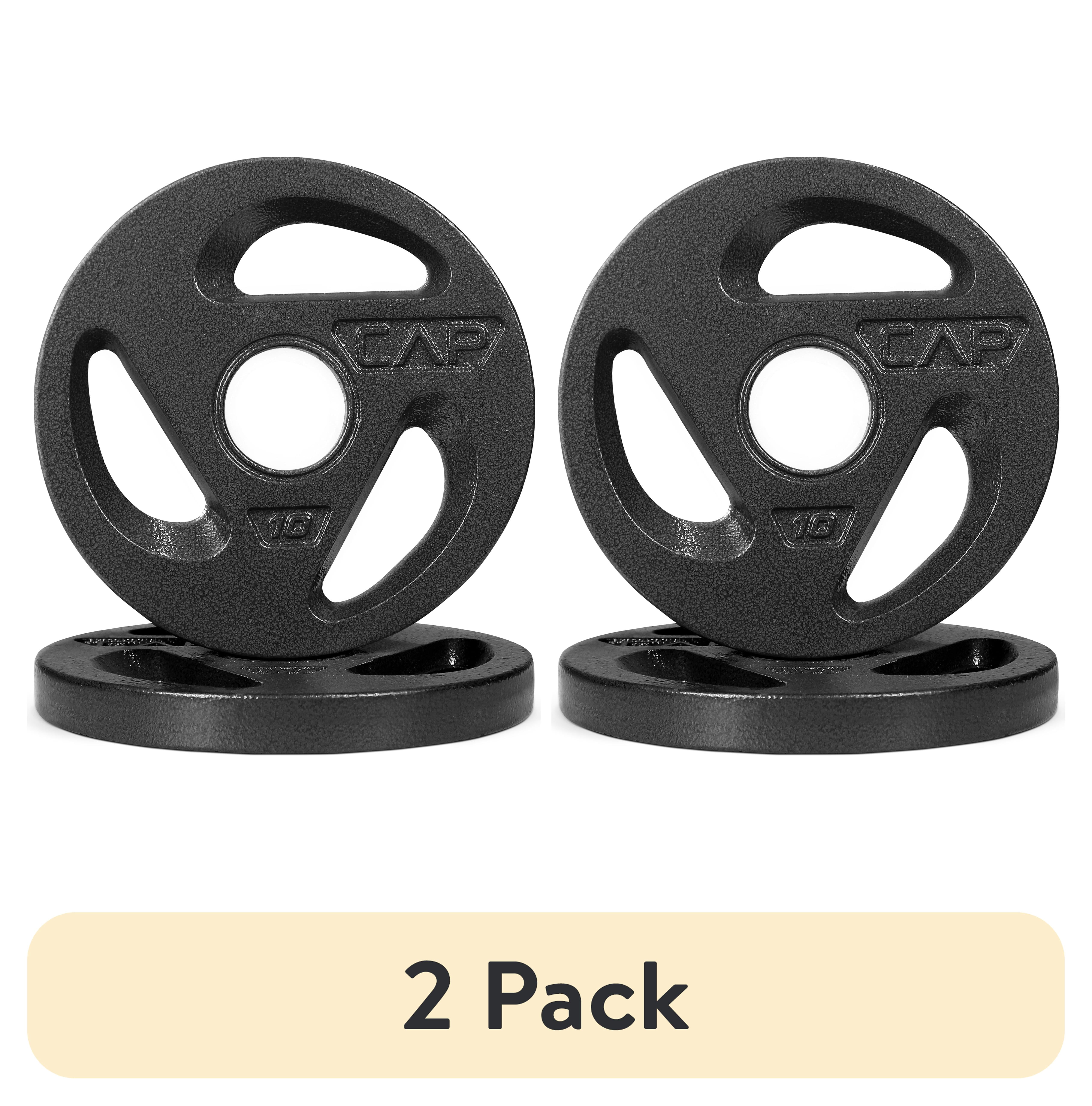 (2 pack) CAP Barbell 2" Olympic Grip Plate, 10lb Pair (2x10lb)