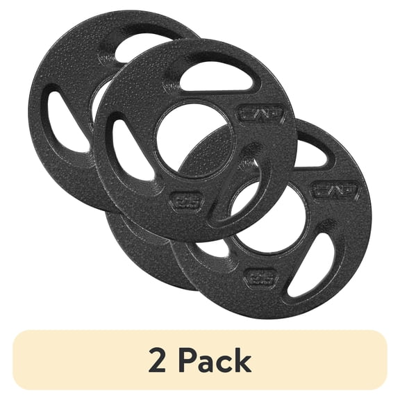 (2 pack) CAP Barbell 2" Olympic Grip Plate, 2.5lb Pair (2x2.5lb)